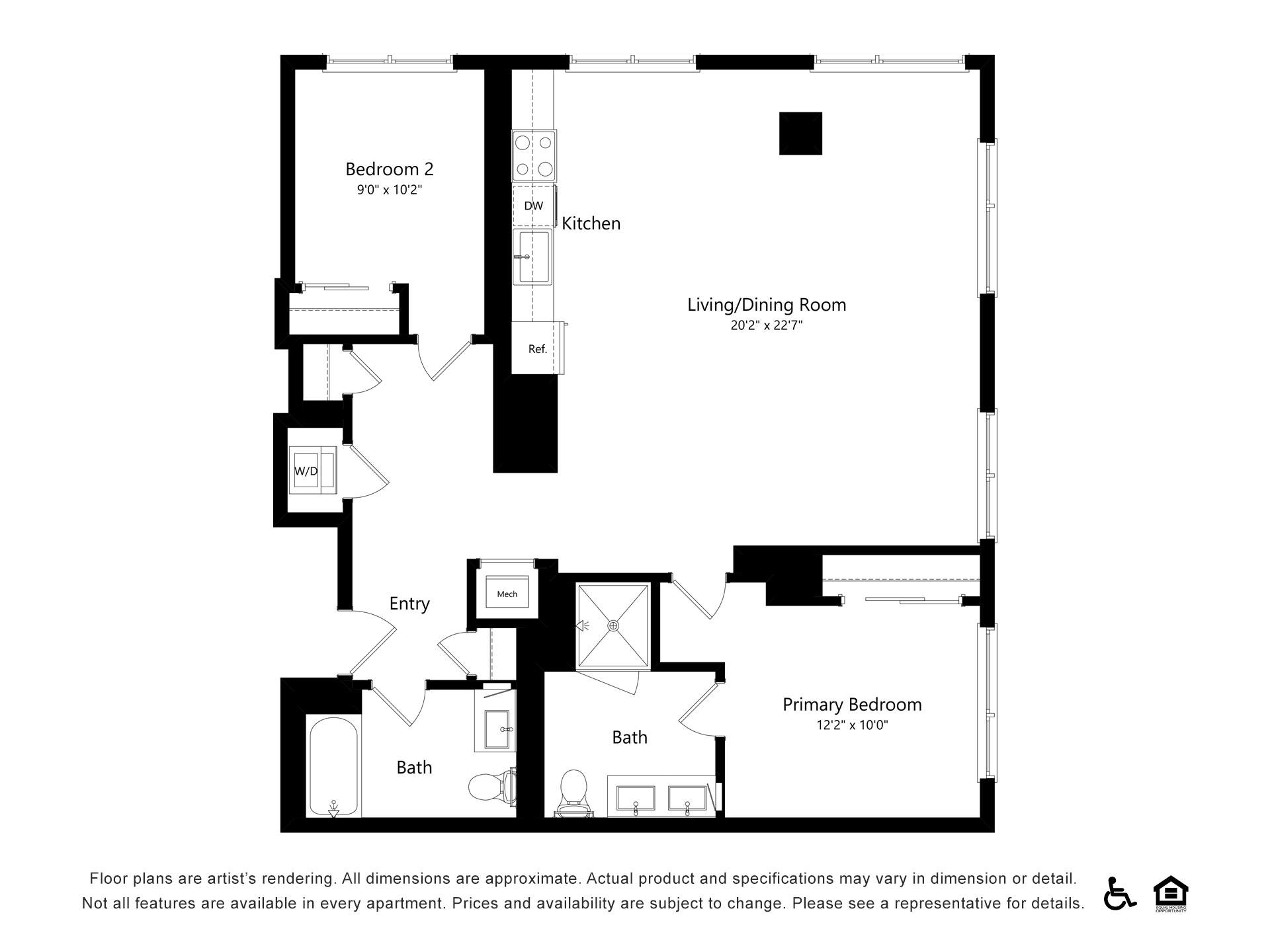 Floor plan layout diagram for B28